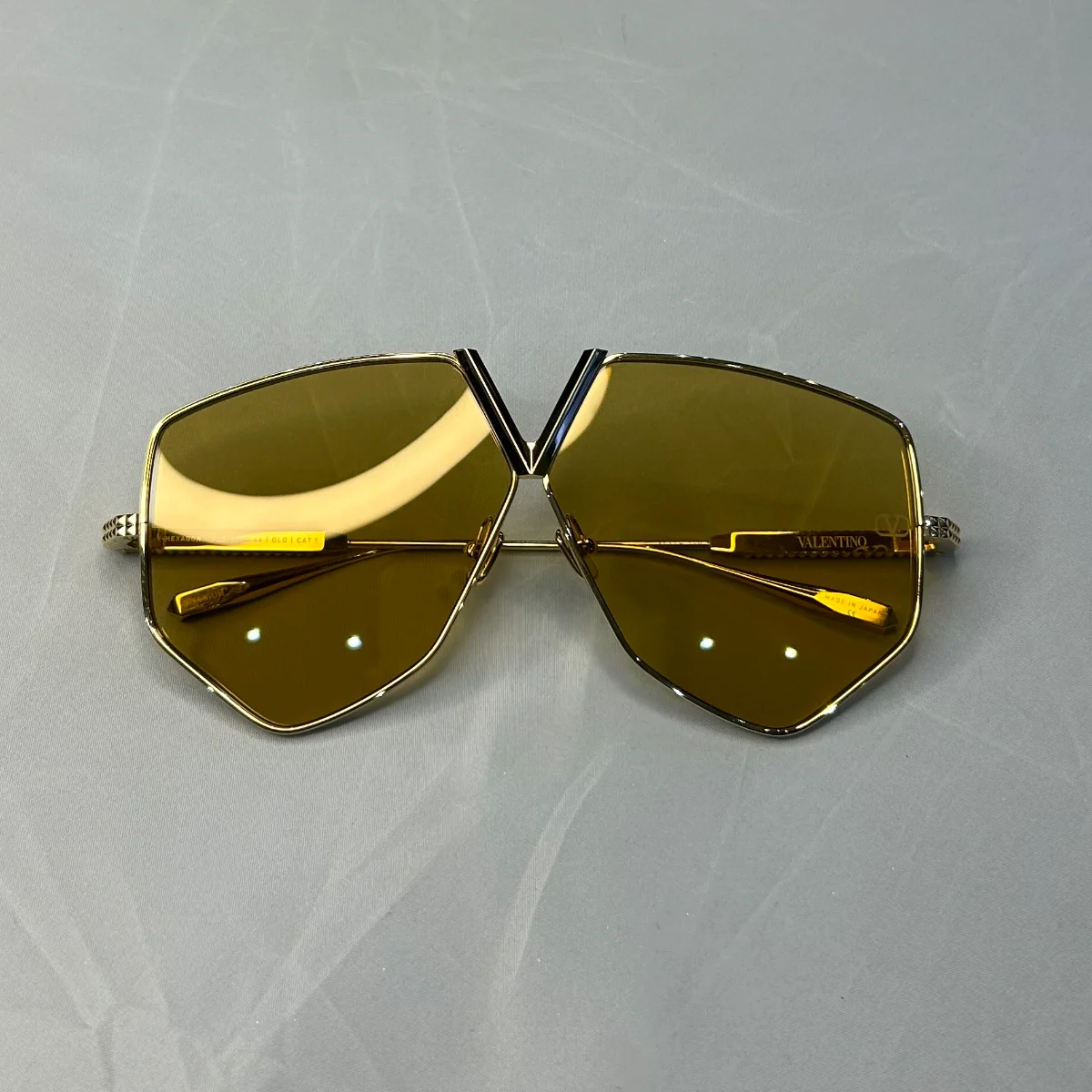 Valentino V-Hexagon Titanium Sunglasses VLS115D