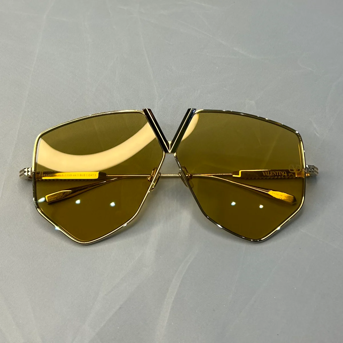 Valentino V-Hexagon Titanium Sunglasses