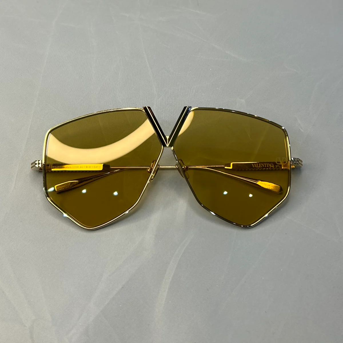 Valentino V-Hexagon Titanium Sunglasses VLS115D