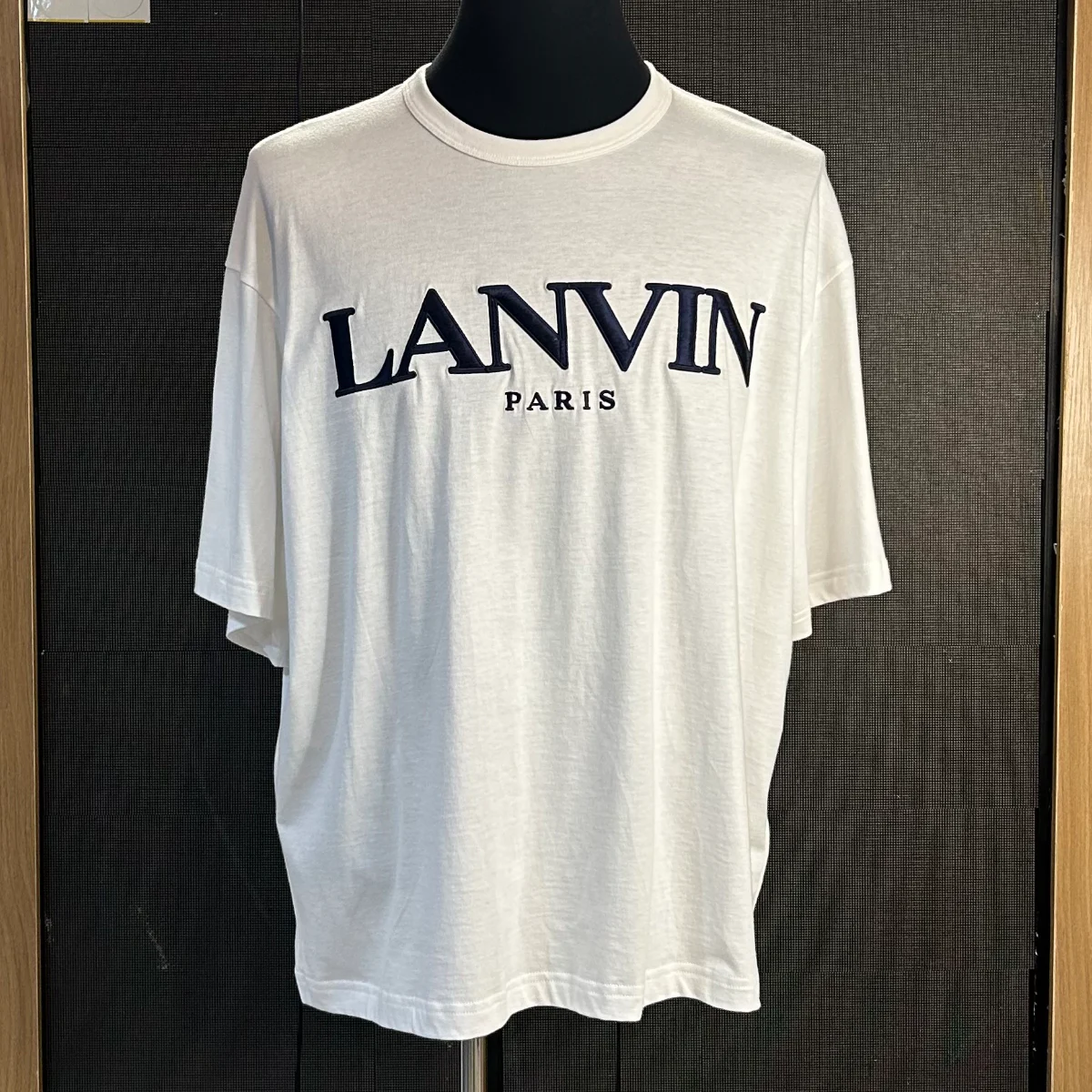 Embroided cotton-jersey slim Tshirt