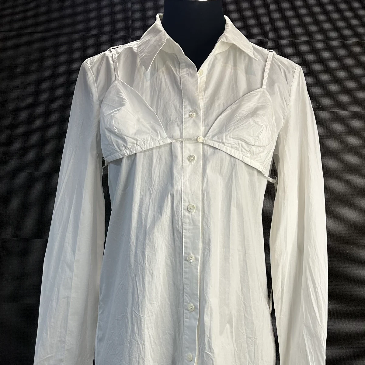 Staud White Alita mini Tunic in cotton