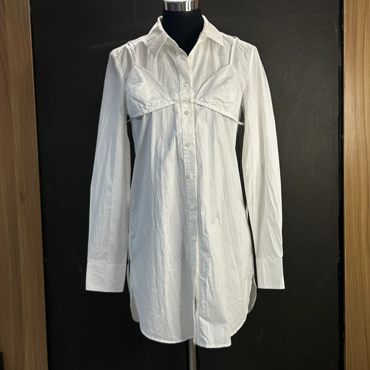 Staud White Alita mini Tunic in cotton